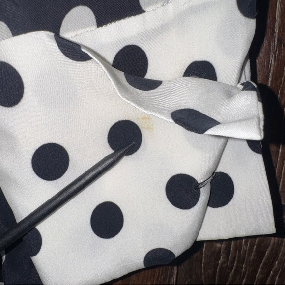 Alice + Olivia Larissa Polka Dot Shirt Dress – Size 2 (See Notes for Condition) - Picture 5 of 7